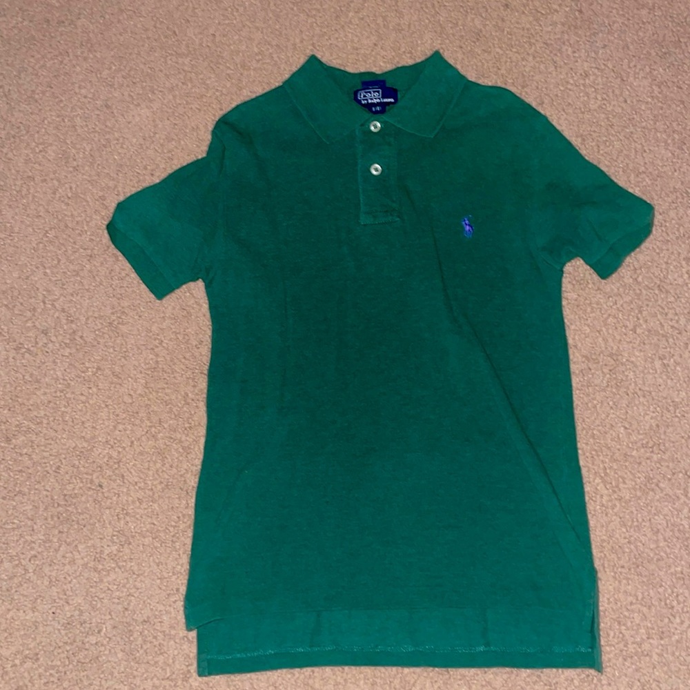 Polo by Ralph Lauren size small youth, two button collared polo, gently used